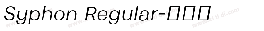 Syphon Regular字体转换
